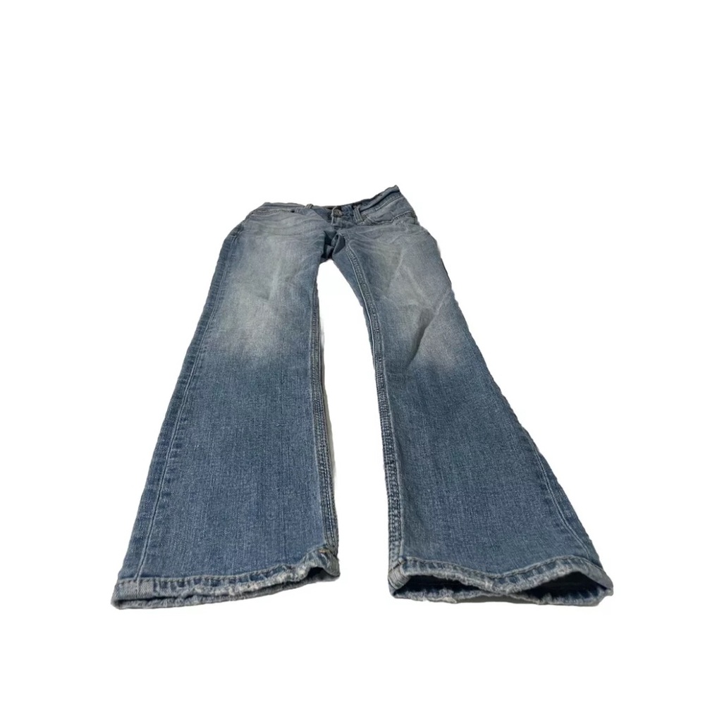 BKE Buckle Alec Jeans Skinny Stretch Distressed Low Rise Whiskered Men’s 28 X 32